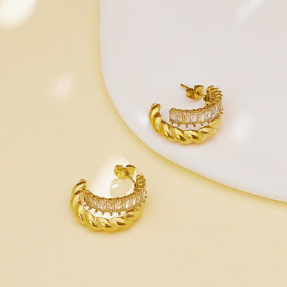 Aurora Hoop Earrings – anti-tarnish classic gold jewelry