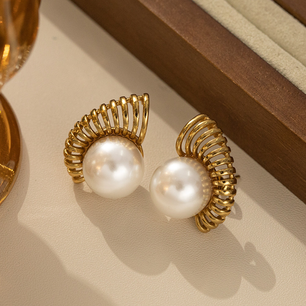 Aurora Pearl Earrings – anti-tarnish elegant pearl jewelry