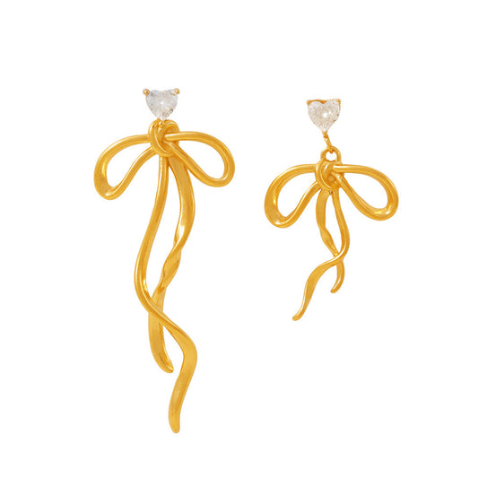 Celeste Bow Earrings – gold-plated stainless steel bow design