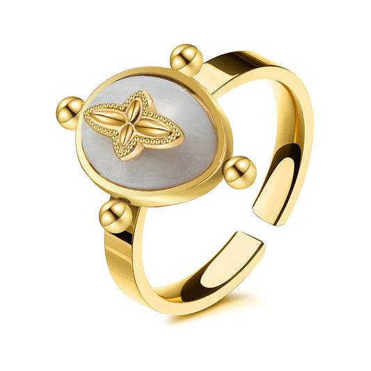 Celestia Ring – individual gold-plated anti-tarnish ring from set