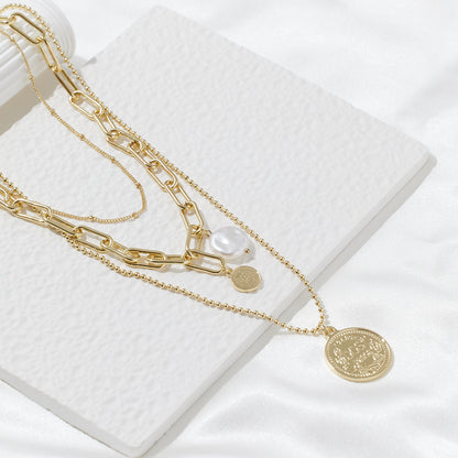 Imperium Necklace – gold-plated stainless steel statement necklace