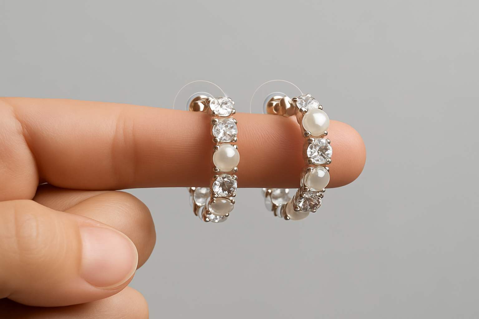 Elegant silver drop earrings with pearls and cubic zirconia, perfect for weddings, parties, or everyday wear.