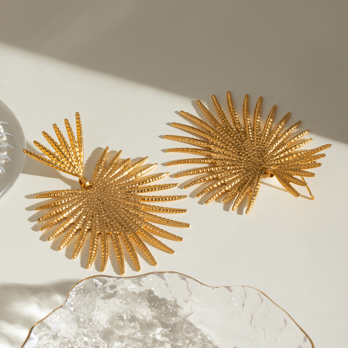 Solara Earrings – anti-tarnish radiant gold jewelry